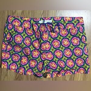 Trina Turk Multicolor Floral Shorts Size 8 Summer Beach Designer USA Made NWOT